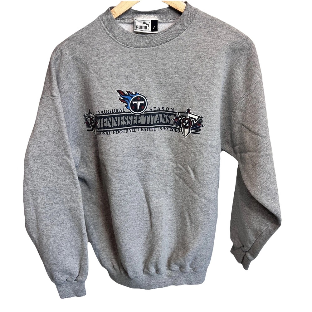 RARE Vintage Tennessee Titans Puma Pullover y2k Sweatshirt Men's Large